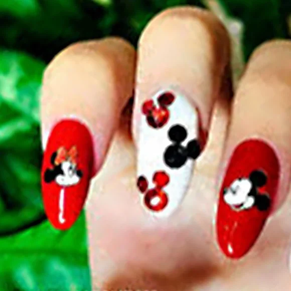 DISNEY (Minnie & Retro Mickey Mouse) Fingernail Sticker Manicure Decals - Picture 5 of 7